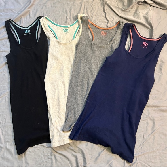SO Tops - SO Women's Tank Tops - Black, Gray, Cream, and Navy
